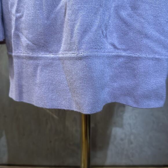 NWT 7th Avenue Design Studio Sweater Womens Open Shoulder Lavender Sz Med - Picture 3 of 7